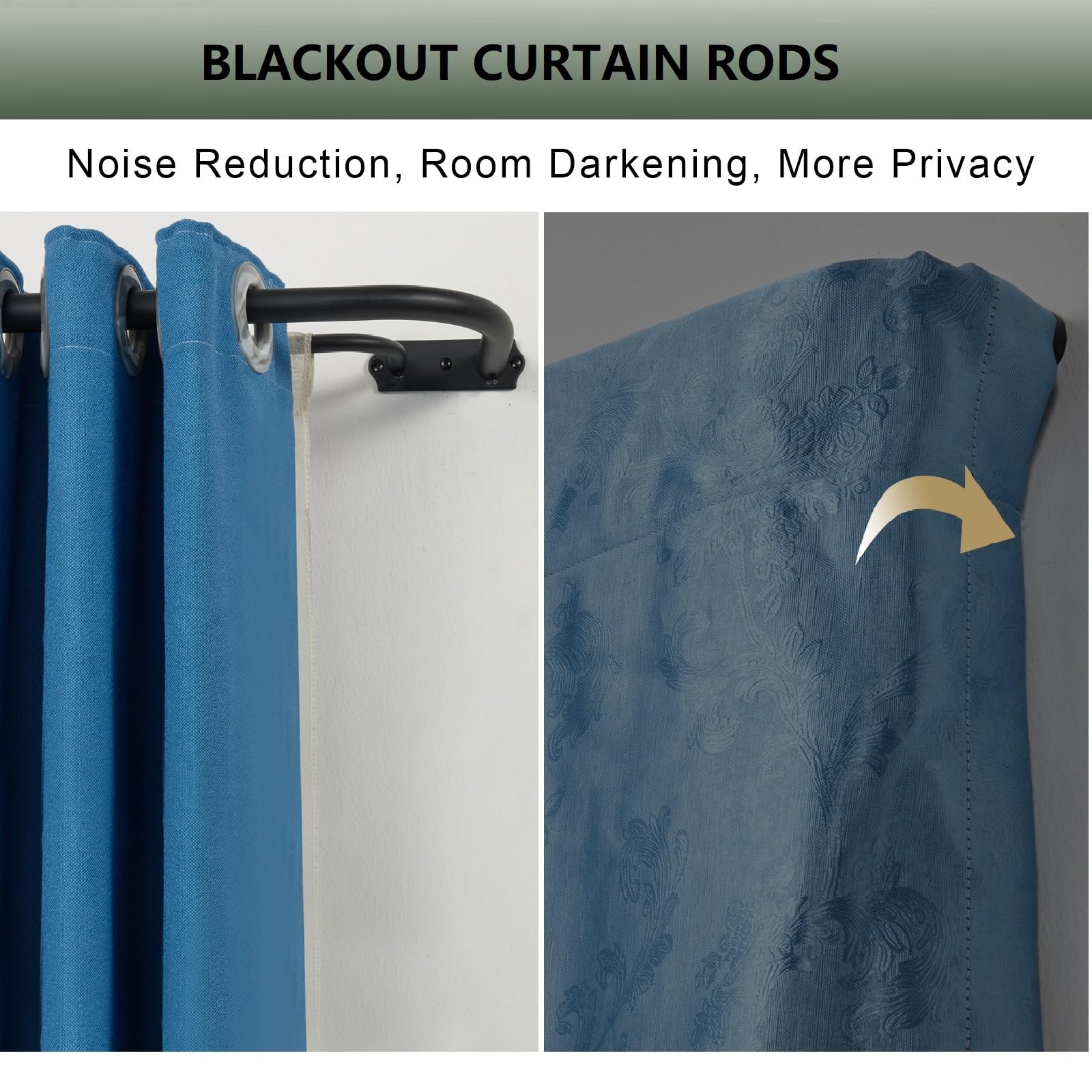 DOUBLE CURTAIN ダブルカーテン 100x178cm Amazon.com: TONIAL1 Inch Double Curtain Rods 140 to 195